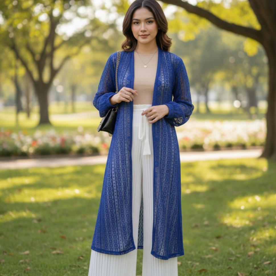 Grosir Jasmin Long Outer Cardigan Lace/ Busana Pantai