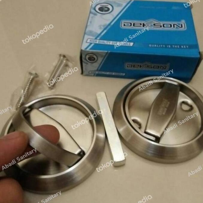 Handle Pull Plate Bulat Dekson PP 009 SS Stainless Handle Pull Plate