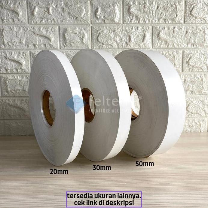 EDGING VINIL PLIMIR PUTIH LEBAR 20mm