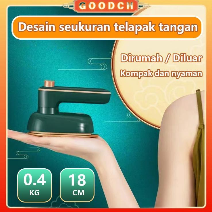 NEW GOODCH Setrika Uap Genggam Portable Mesin Setrika Baju Mini USB Rechargeable, Hemat Energi, Desa
