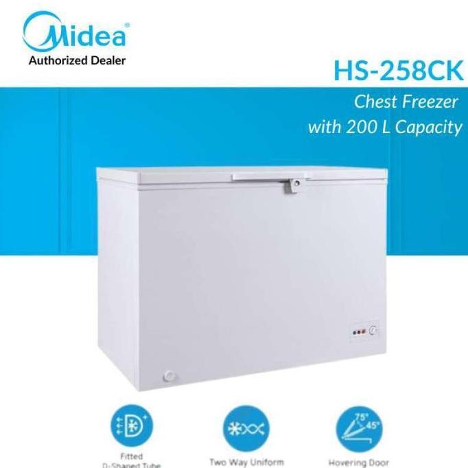 MIDEA CHEST FREEZER HS258CK FREEZER BOX 200L  HS-258CK