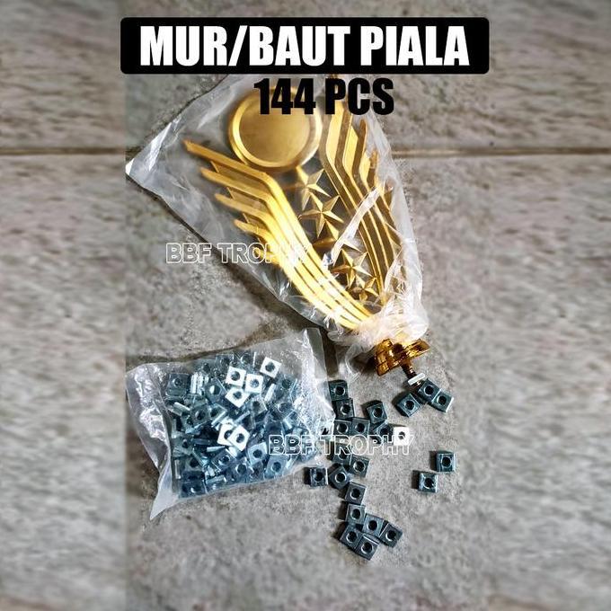 MUR BAUT PIALA KECIL MUR BESI (144 PCS) PREMIUM