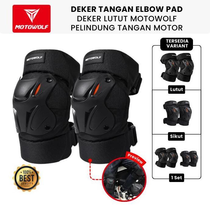 Termurah Deker Tangan Elbow Pad Deker Lutut Motowolf Pelindung Tangan Motor