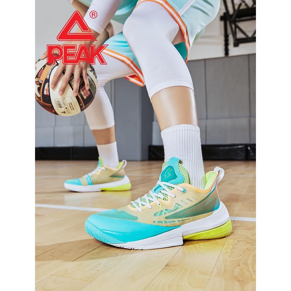 terbaru peak basketball shoes thunderbolt outdoor edition green