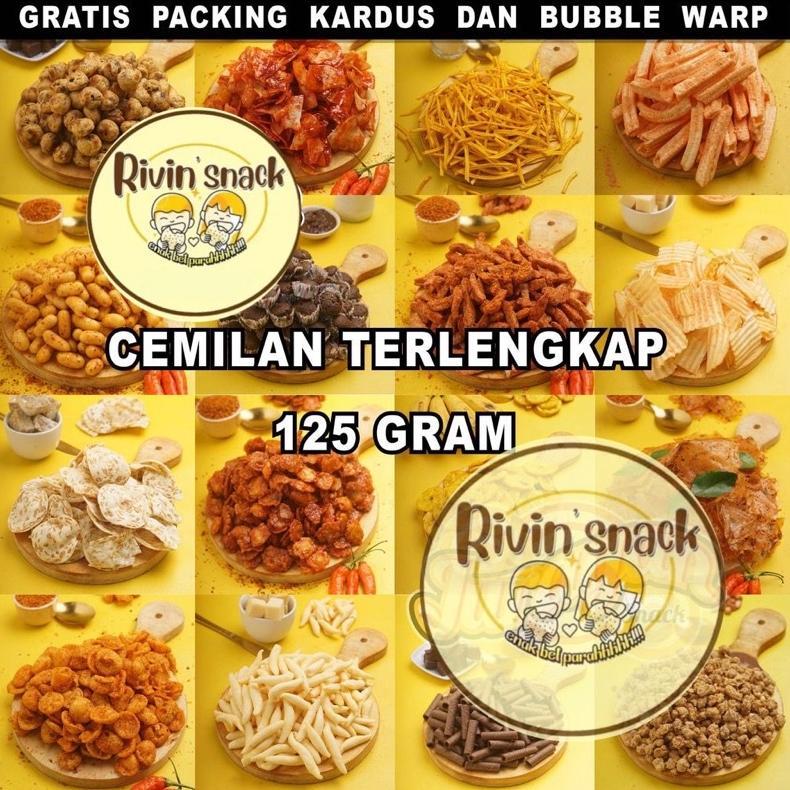 SNACK/CEMILAN SERBA ASIN KILOAN JAKARTA 125gr (TERLENGKAP DAN TERMURAH) ( BASRENG / CHUBA / KERIPIK 