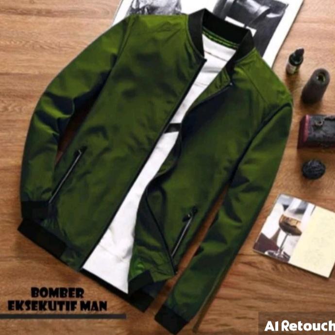 PREMIUM JAKET BOMBER PRIA BAHAN DESPO ADEM NYAMAN