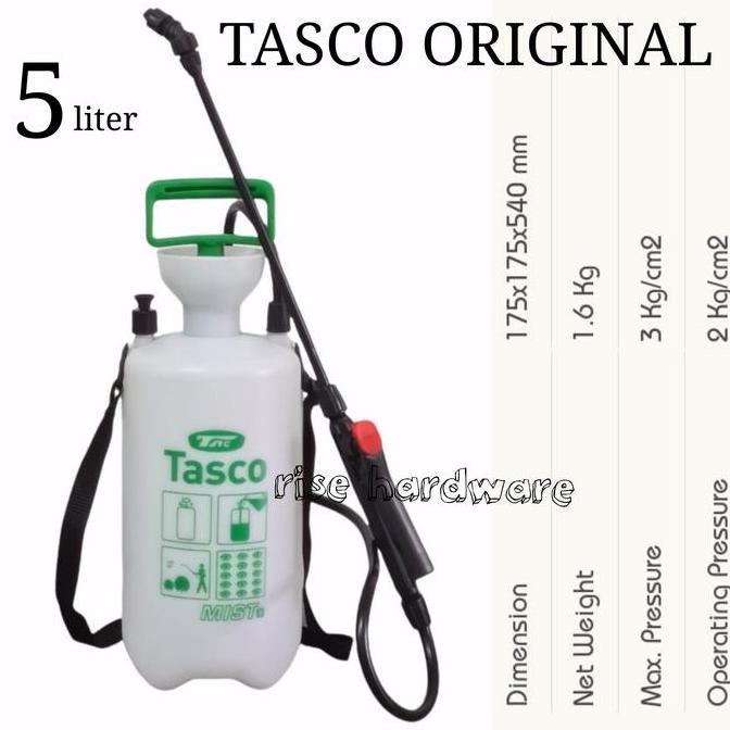 Tasco Sprayer Hama 5 Liter Original Tasco Semprotan 5L Desinfektan Tanaman Taman 175x175x540mm 1.6kg