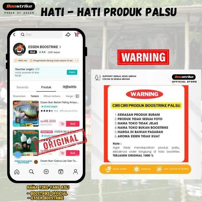 Essen Ikan Bawal Harian dan Galatama Media Tahu Essen Boostrike Spesial Bawal 30ml (TERBAIK) (TERBAR