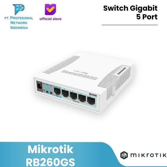 Mikrotik Rb260Gs Switch Gigabit 5 Port