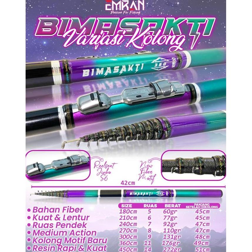 Set Joran Tegek Murah Kolong Ring EMRAN Bimasakti Fiber COD (TERBAIK) (TERBARU) (TERMURAH)