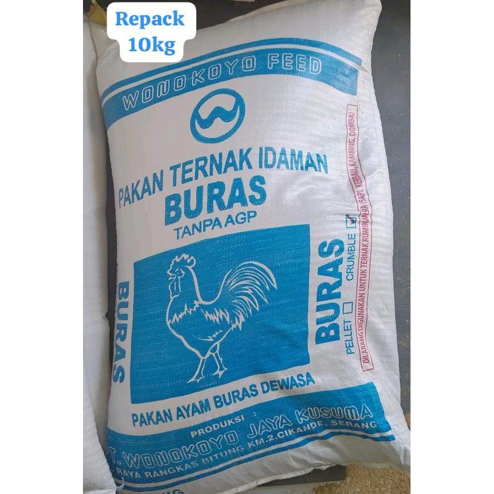 pakan ayam buras wonokoyo repack 10 kg bentuk crumble