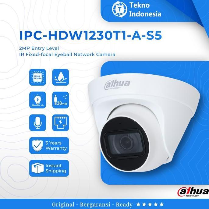 DAHUA IPC HDW1230T1 2MP H.265 IR Turret IP Camera HDW1230T1P Dome CCTV