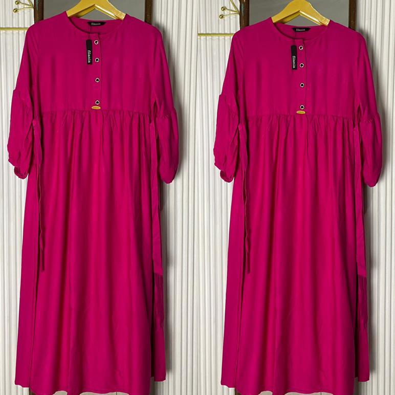 Promo Filania Olive Midi Dress Rayon Twill / Midi Dress Rayon Twill Premium