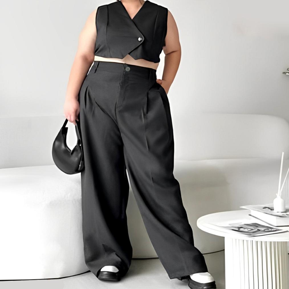 Murah (Big Size) Loose Pants Jumbo Premium Highwaist Wanita Anti Kusut - Celana Kulot Highwaist Wani