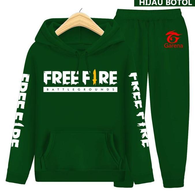 Setelan Anak FF sweater Hoodie Suiter/Topi Piyama TM00054 Setelan Olahraga Anak Cowo