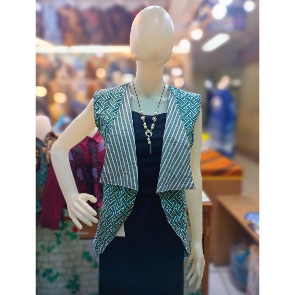 Flash Sale Bolero Batik Wanita Bolak Balik Katun Premium Cardigan Perempuan Lekbong Tunik Outer Bati