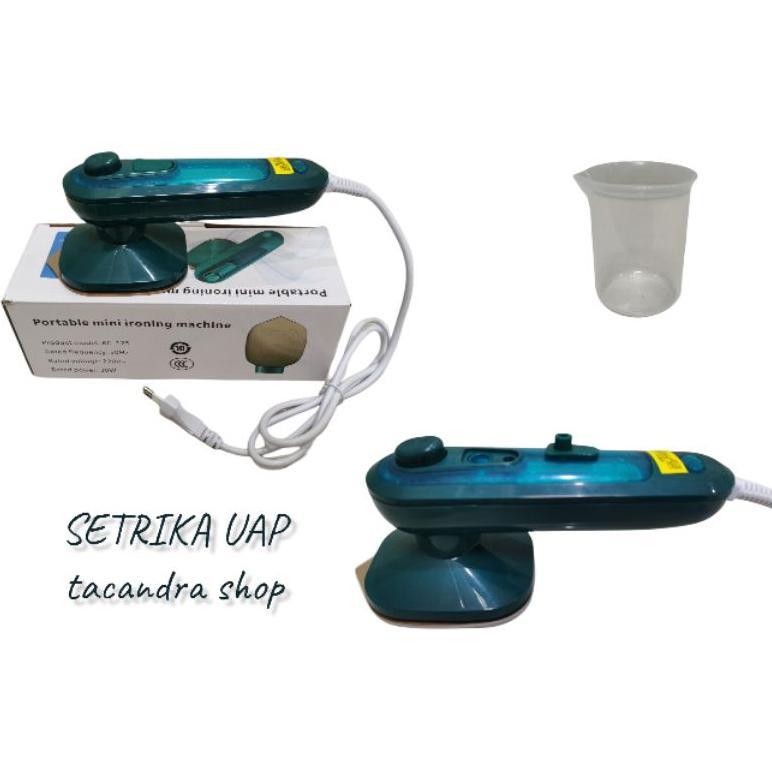 Cuci Gudang Setrika Uap Portable Travel Sederhana Minimalis 360 Derajat / Seterika Uap Listrik
