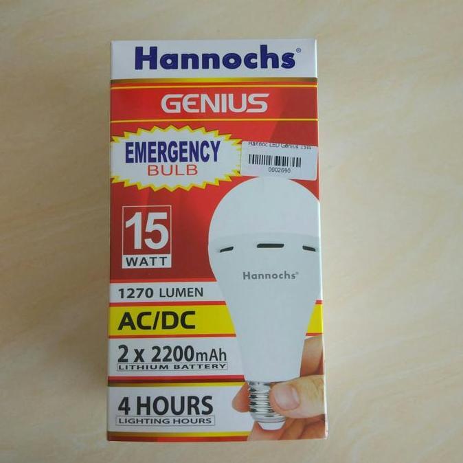 Hannochs LED Genius 15W / Lampu Hannochs LED Emergency 15watt /