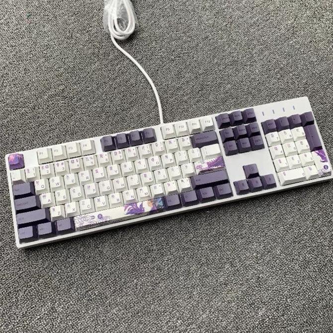 Keycap Keycaps Keyboard Japan PBT OEM Profile Dye Sublimation Purple