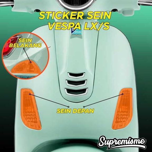 Stiker Lampu Sein Vespa LX / S 125/150 | Stiker Lampu Sein Vespa LX | Stiker Pelindung Lampu Sein Ve