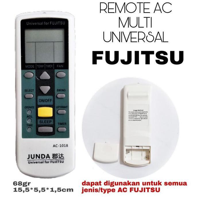 REMOTE AC MULTI UNIVERSAL AC FUJITSU JUNDA AC-1018