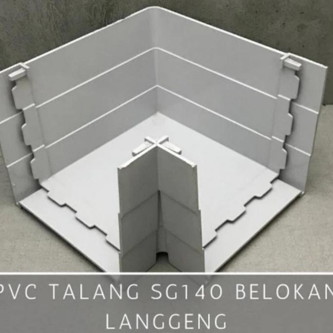 DV52 >> Belokan Siku L Talang Air PVC Kotak SG 140 4" 4 Inch