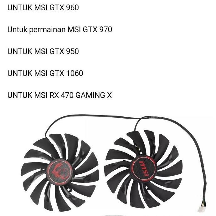 Fan Vga MSI GTX 960 950 95mm 4pin OEM replecment