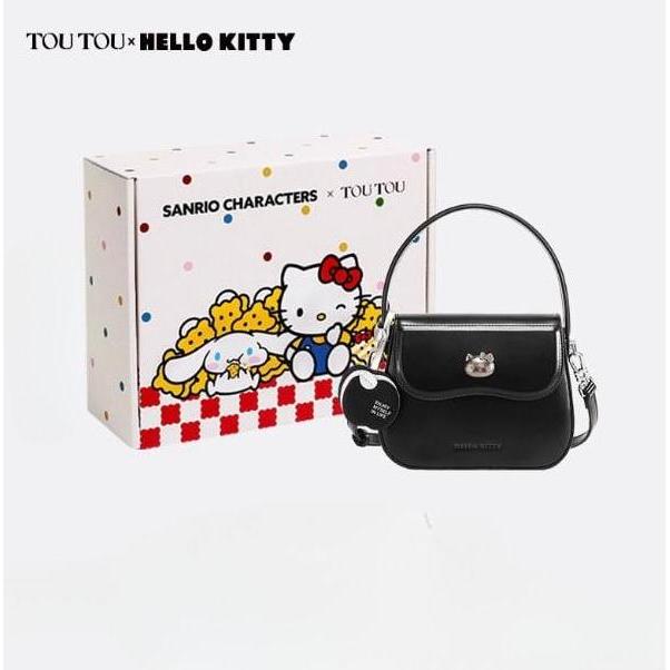 Murah [Exlusive Titkokshop] Tas Selempang Box Premium Wanita 9106 Hello Kitty X Toutou