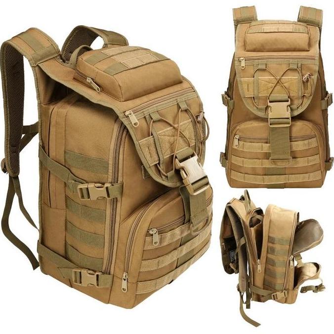 Murah Tas Ransel Army Tas Tactical Backpack Tas Ransel Tentara Cordura 039 Hitam Cokelat Sekolah