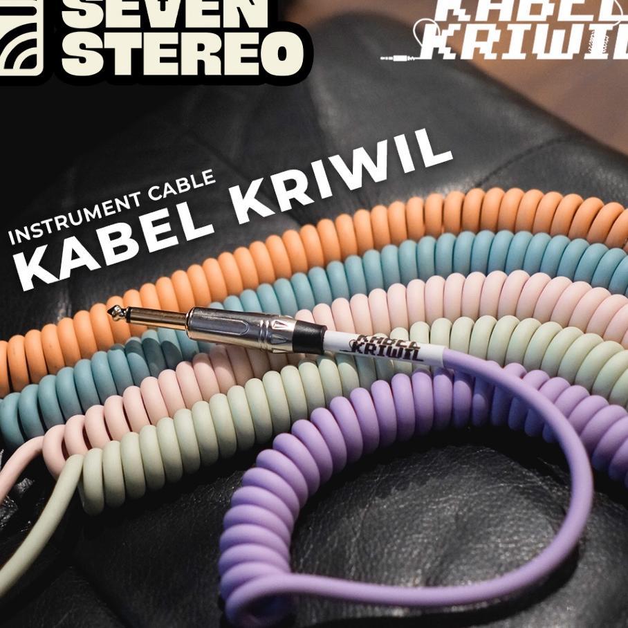 Kabel Kriwil Instrument Cable - Spiral - Coiled Cable - Kabel Jack Gitar