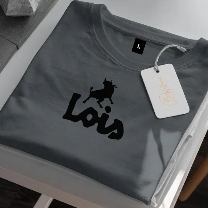 Kaos Pria Distro Original Lois T-Shirt Lengan Pendek | Baju Katun Kaos Premium Laki Laki & Wanita