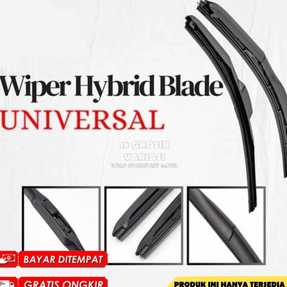(1 Pcs) Wiper Mobil Hybrid Blade Wiper Universal Mobil Pick Up Truk Wiper Karet Hybrid