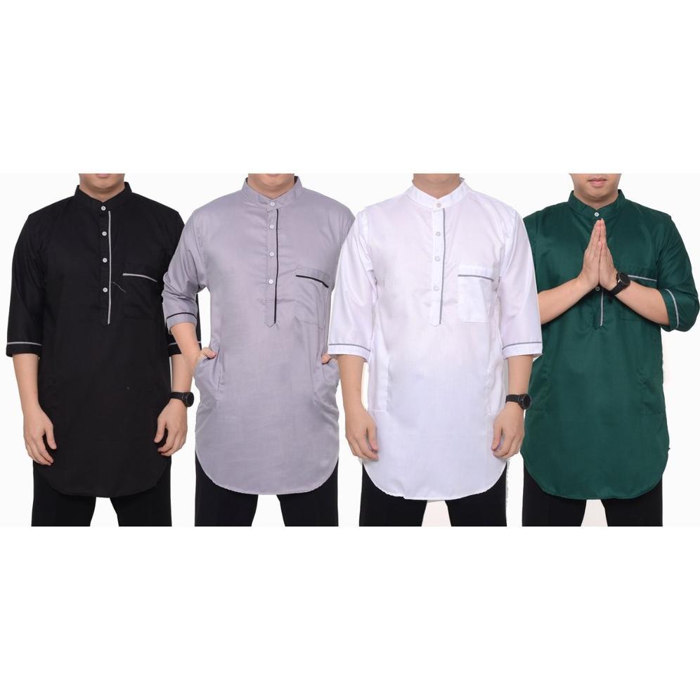 BESTPROMO Baju Koko Qurta Kurta FADIL Katun Premium Ukuran Jumbo