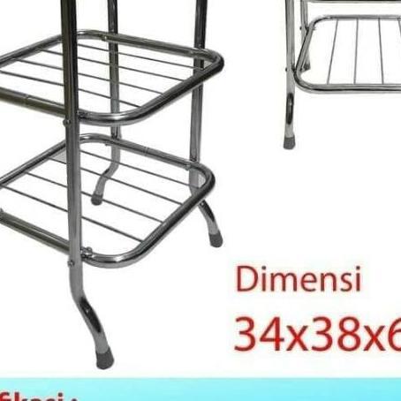 Rak Dispenser Galon Stainless Susun 3 | Kaki Dispenser