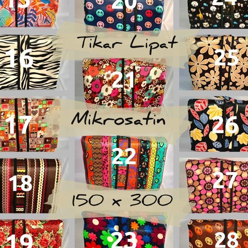 Tikar Lipat Mikrosatin Karpet Piknik 150X300