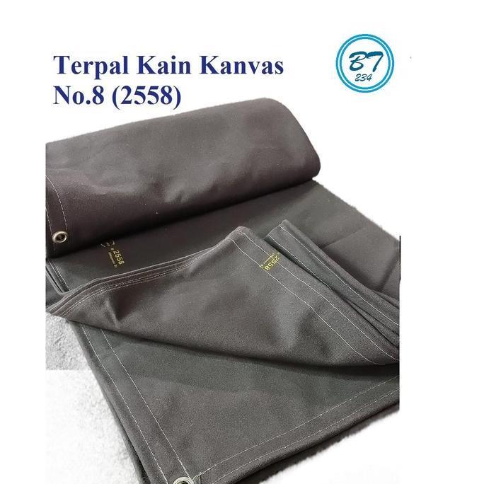 terpal kain kanvas coklat untuk tutup mobil/truck, tutup mesin Dll
