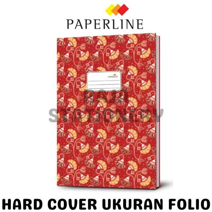 Paperline Buku Tulis HARD COVER 200 Sheets Folio BESAR F4 200 Lembar Garis Kantor