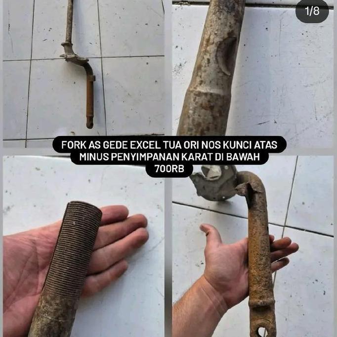 SATU BIJI FORK AS GEDE VESPA EXCEL TUA SPARTAN KUNCIAN ATAS ORI NOS BUKAN BEKAS ADA MINUS BAWAHAN CA