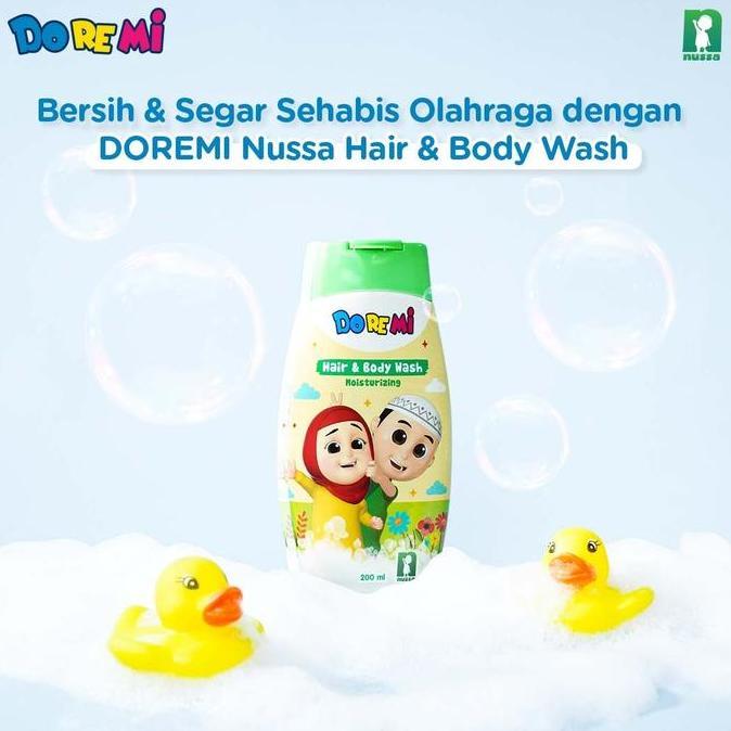 DOREMI Moisturizing Hair & Body Wash 200ml Botol / Refill - Sabun Mandi Anak