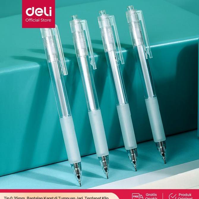 Deli Gel Pen / Pulpen Gel 0.35mm Penulisan Halus Nyaman Digenggam A122