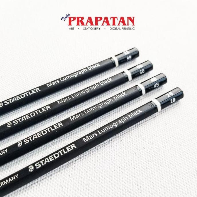 Pensil Staedtler Black / Staedtler Mars Lumograph Black Drawing Pencil