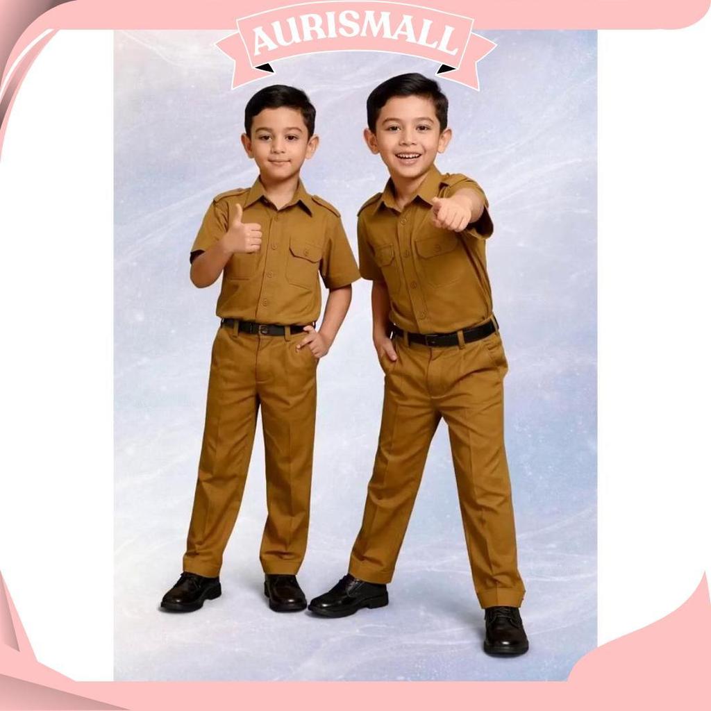 BAJU PROFESI ANAK PNS LAKI LAKI/CELANA SRAGAM PROFESI ANAK GURU KZ Termurah