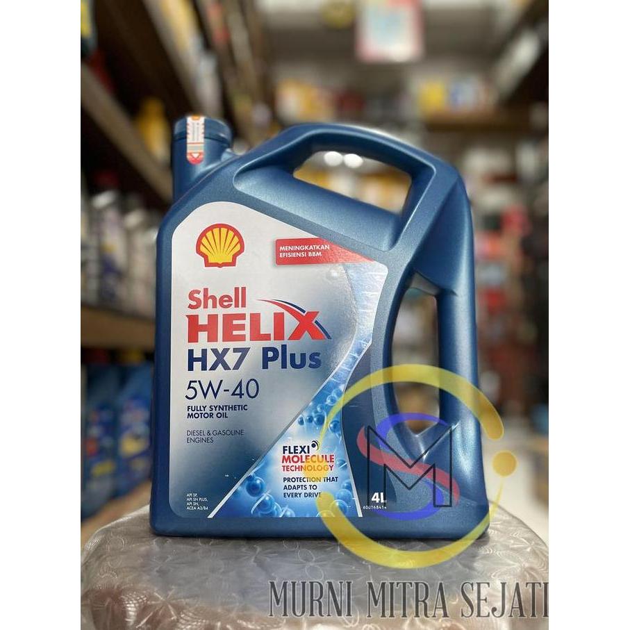 TERBARU - Shell Helix HX7 Plus SAE 5W-40 HX-7 H X7 5W40 5 W 40 4 L