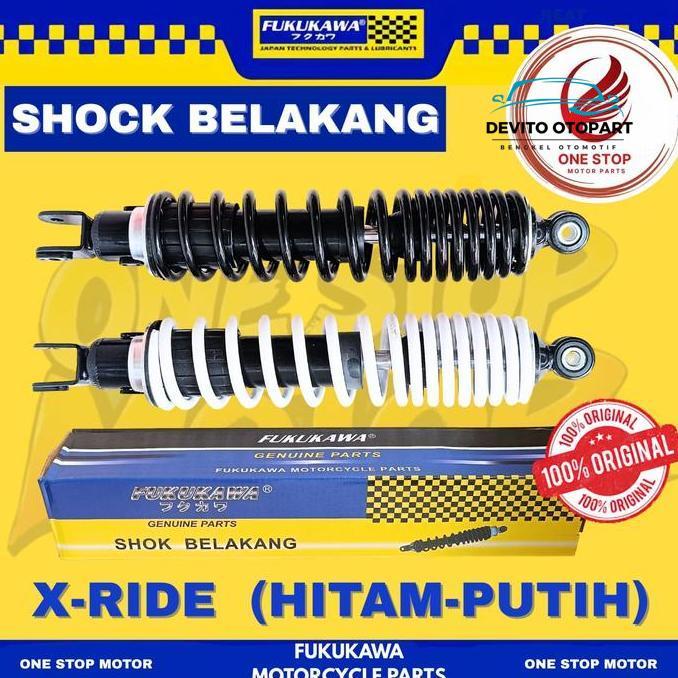 Shockbreaker X-Ride Fukukawa Shok Belakang X-Ride 115 Hitam Dan Putih Asli Original Fukukawa Sparepa