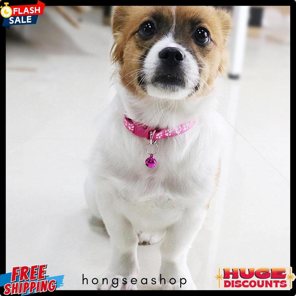 Bisa Cod Barang TersediaKucing Dengan Lonceng Adjustable Motif Polkadot Lucu Kalung Anjing