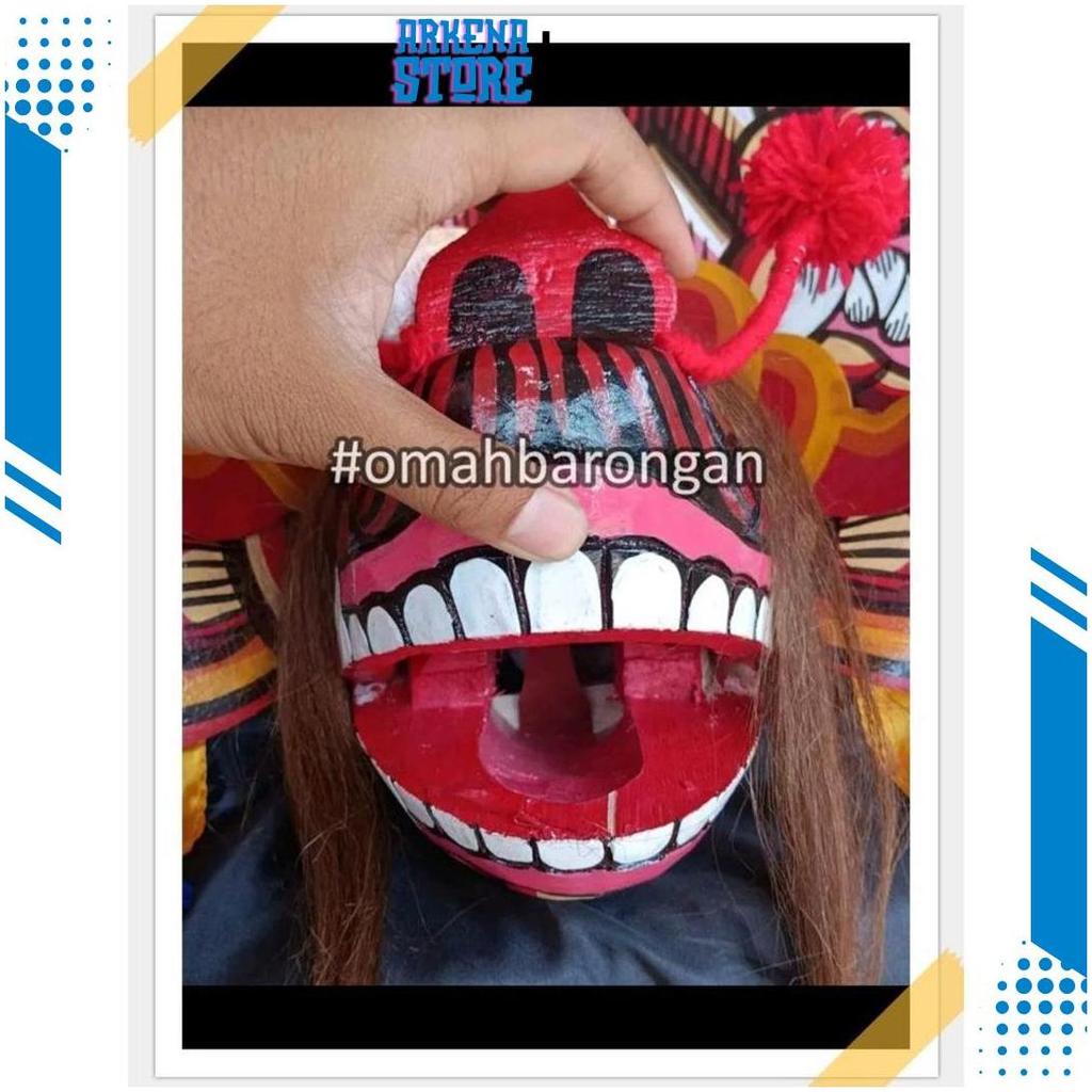 Barongan Anak Spons Jumbo Devil Naga Pedang Kucingan Kayu Premium Gratis Ongkir