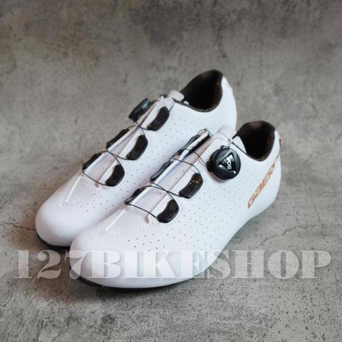 GAERNE G. SPRINT LADY MATT WHITE SEPATU CLEAT SEPEDA ROADBIKE TERLARIS|BEST QUALITY|BEST SELLER