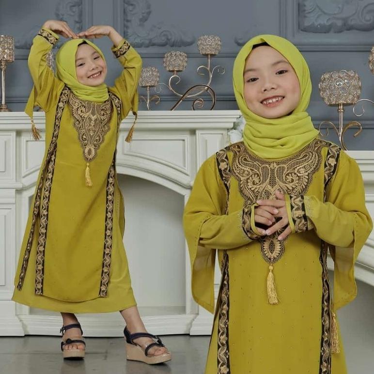 Promo Gamis Abaya Anak Irana Bahan Jersey Korea