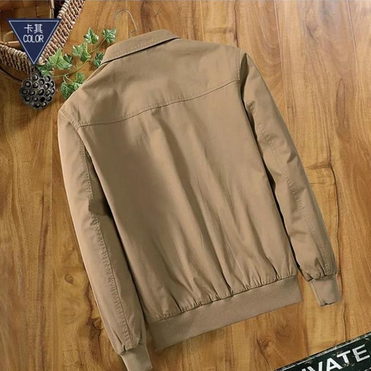 ORIGINAL Jaket Pria Baru Jaket Pria Kerah Kanvas Catton Jaket Kerja