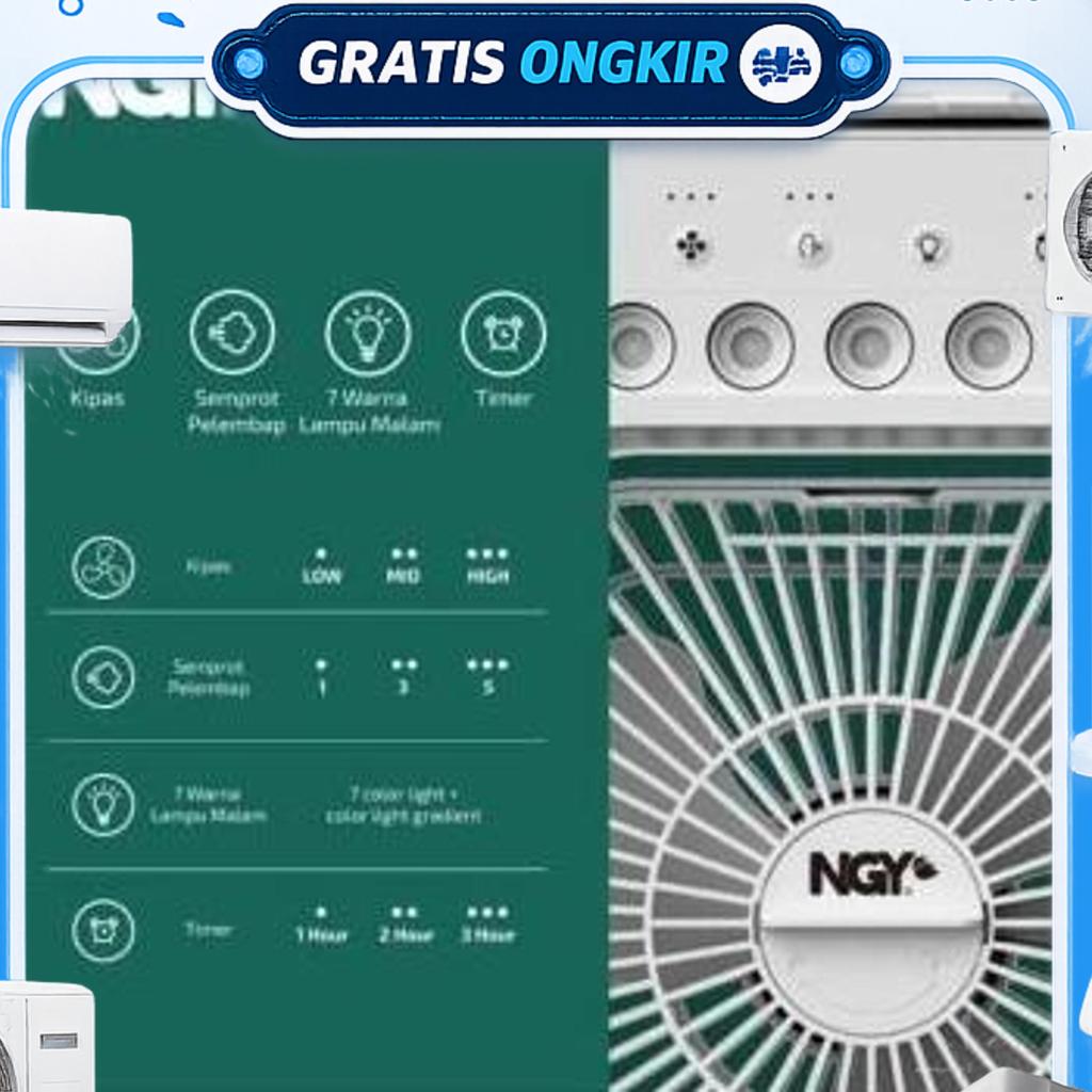 Kipas Angin Mini Portable Portabel Pakai Air/Es Batu Ngy 118Ac